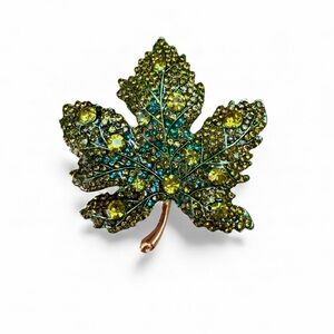 Green Leaf Brooch